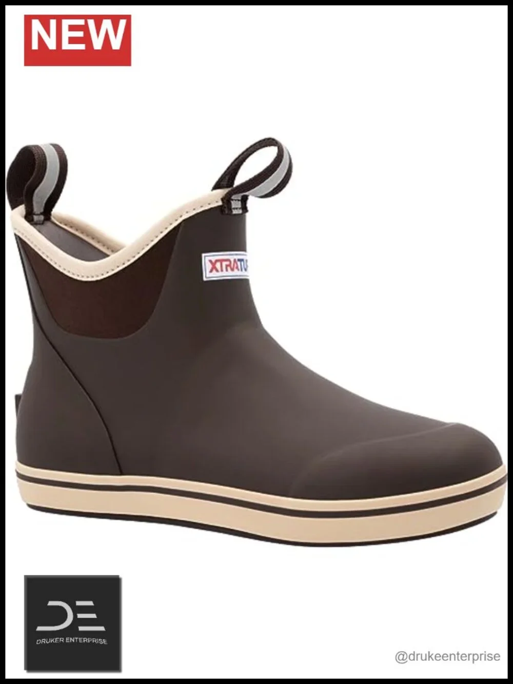 Women's Waterproof Slip-Resistant Ankle Deck Boots, Pull-On, Neoprene,
